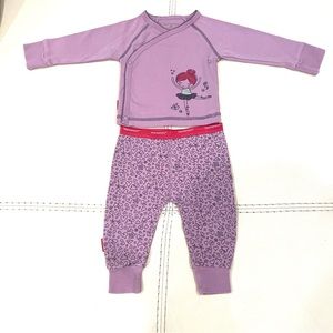 Blue Banana Baby Purple Matching Set 6 months